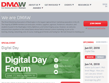 Tablet Screenshot of dmaw.org